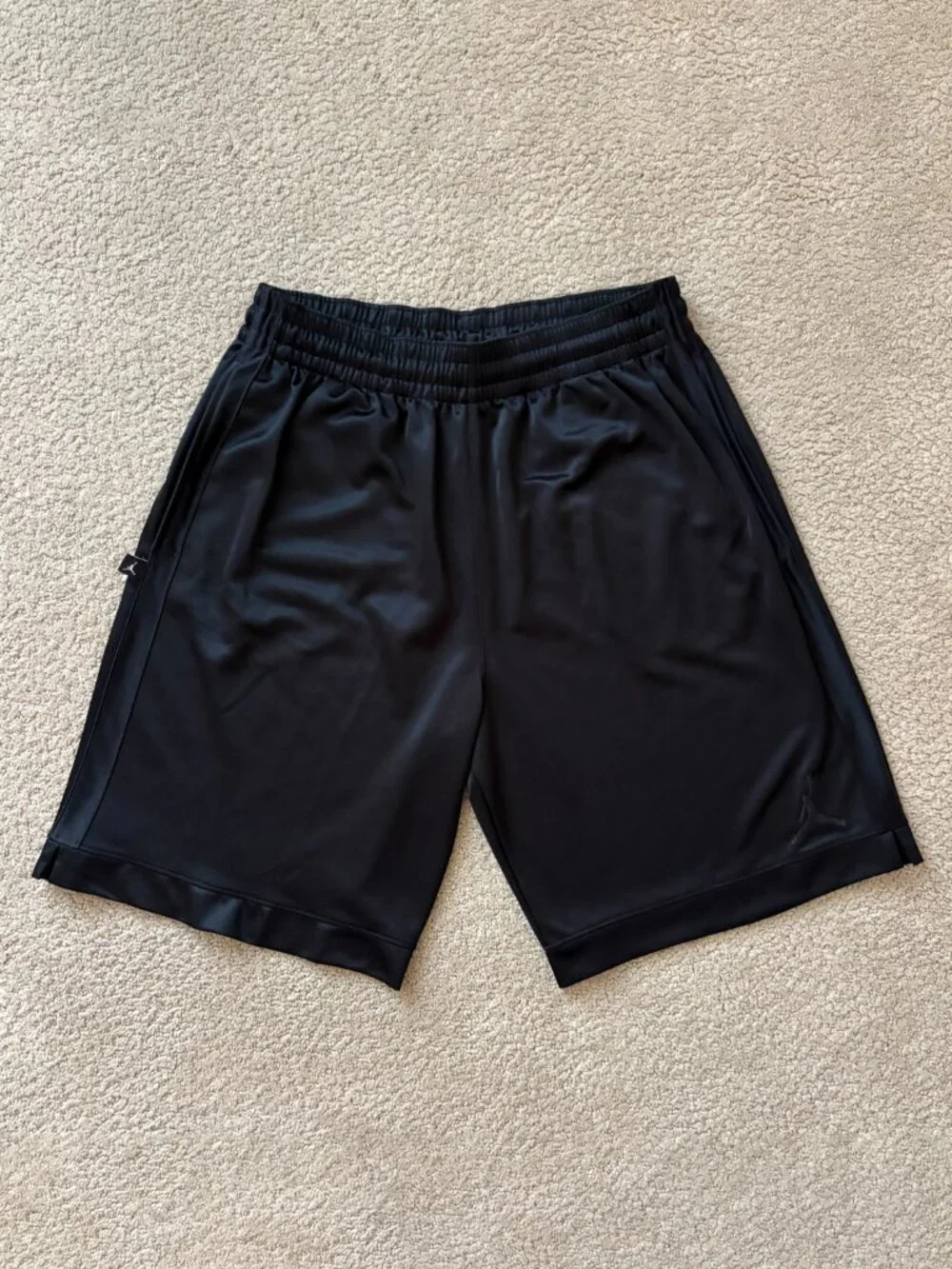 Nike Air Jordan Shimmer Basketball Shorts 2020 Medium Black On Black AJ1122 011